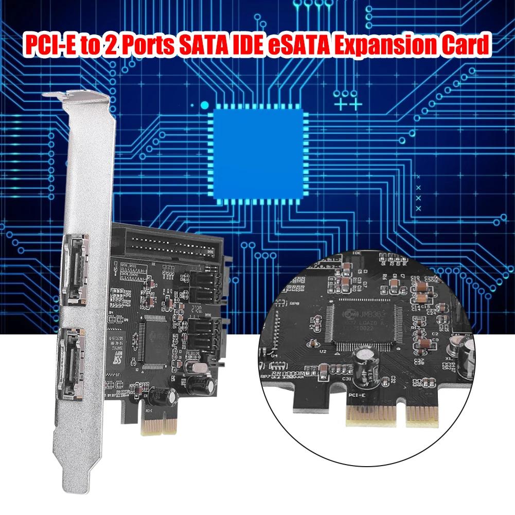 PCI-E PCIe to 2 Ʈ SATA IDE eSATA Ȯ RAID Ʈѷ ī, JMB363